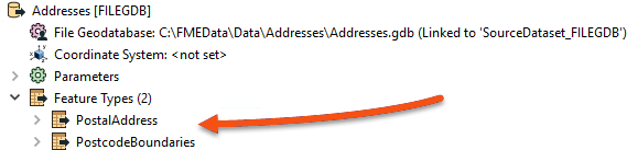 Reader feature types in the Navigator